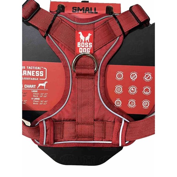 Boss Dog Small Canine Red Adjustable Tactical Harness NWT - Picture 4 of 8